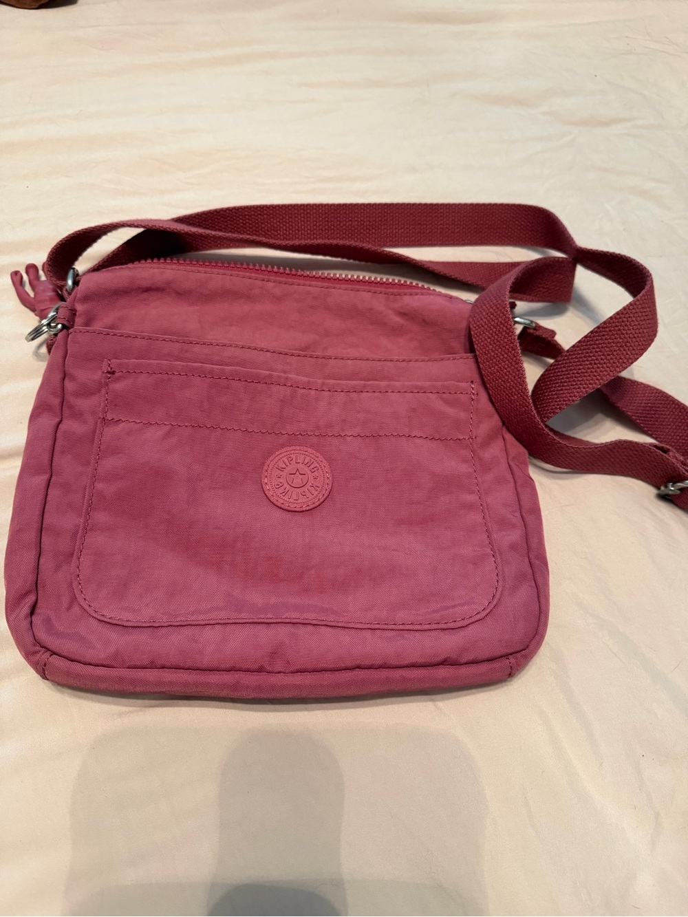 Kipling Small Nylon Crossbody in Rose